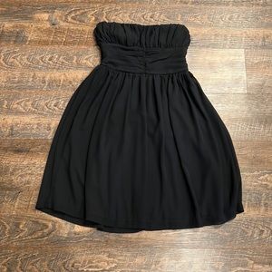 Johnny Martin Size 9 Strapless Black Party Dress
